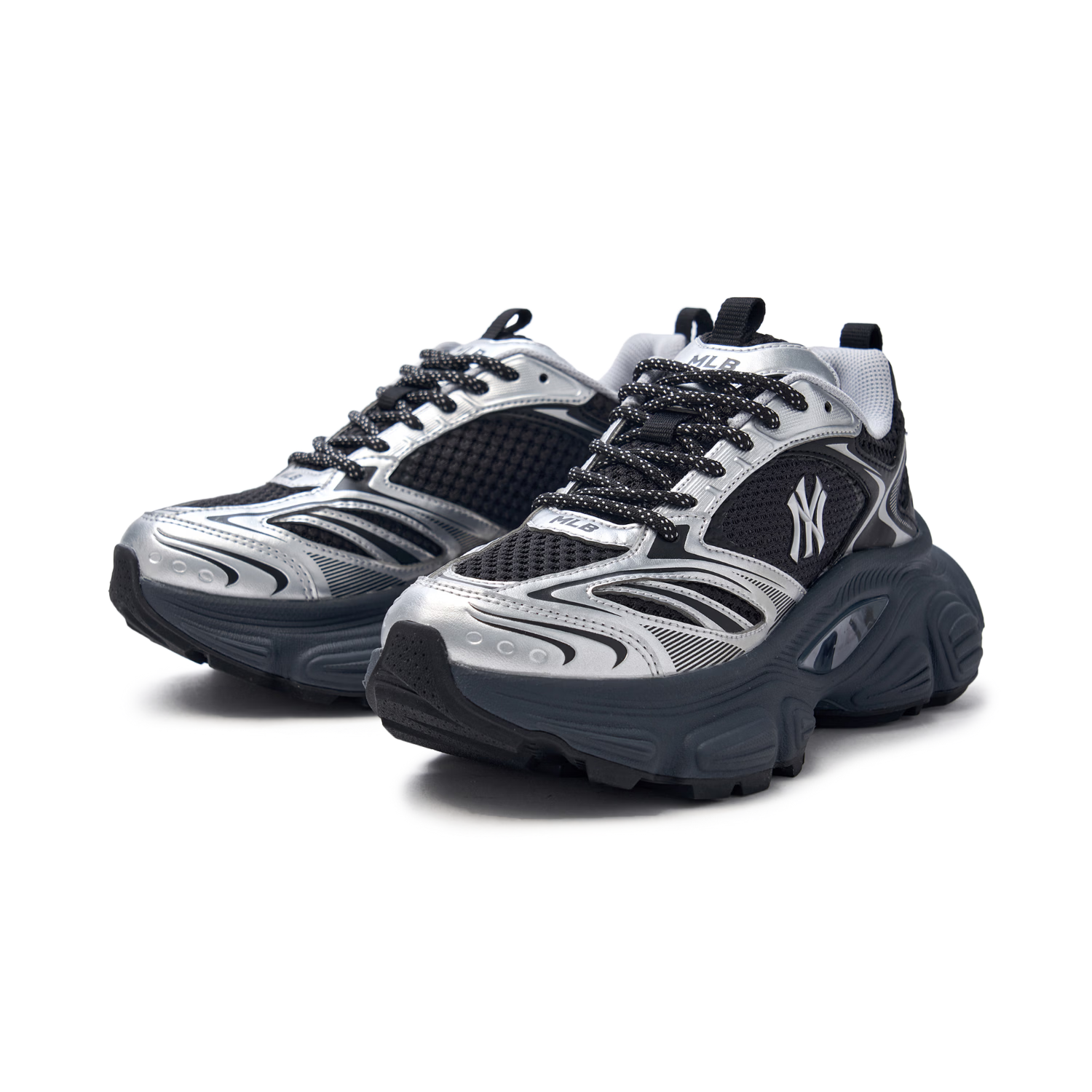 MLB Unisex Thick-Soled Dad Sneakers Zhang Ruonan Edition Birthday Gift 3ASHWD15N-50BKS-235