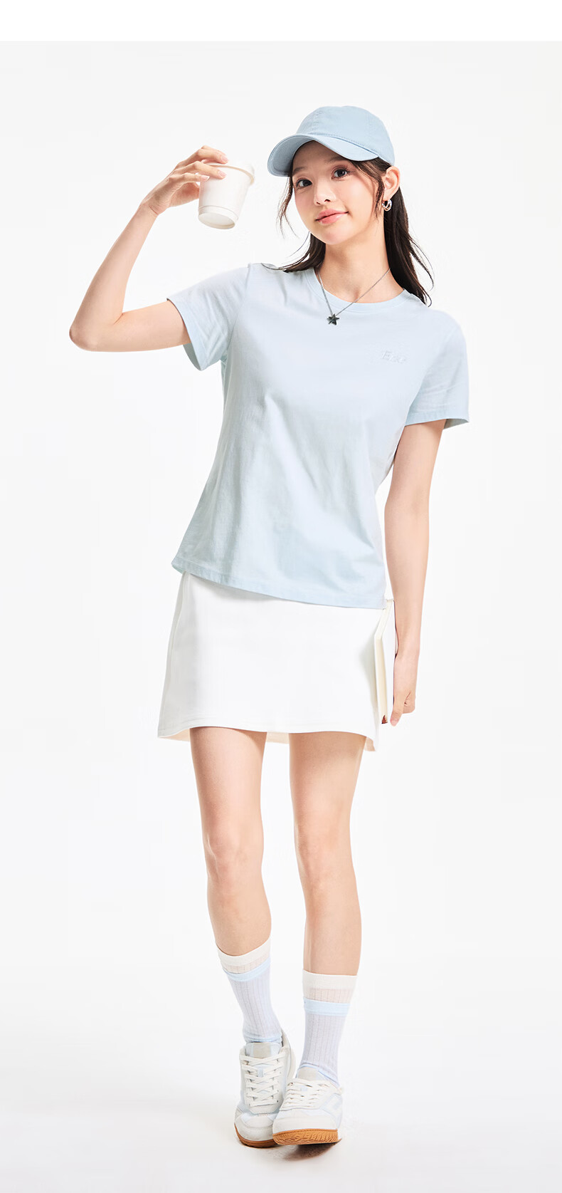 Erke Women's Summer Short Sleeve T-Shirt, Round Neck Knitted Slim Fit Cotton Top 9
