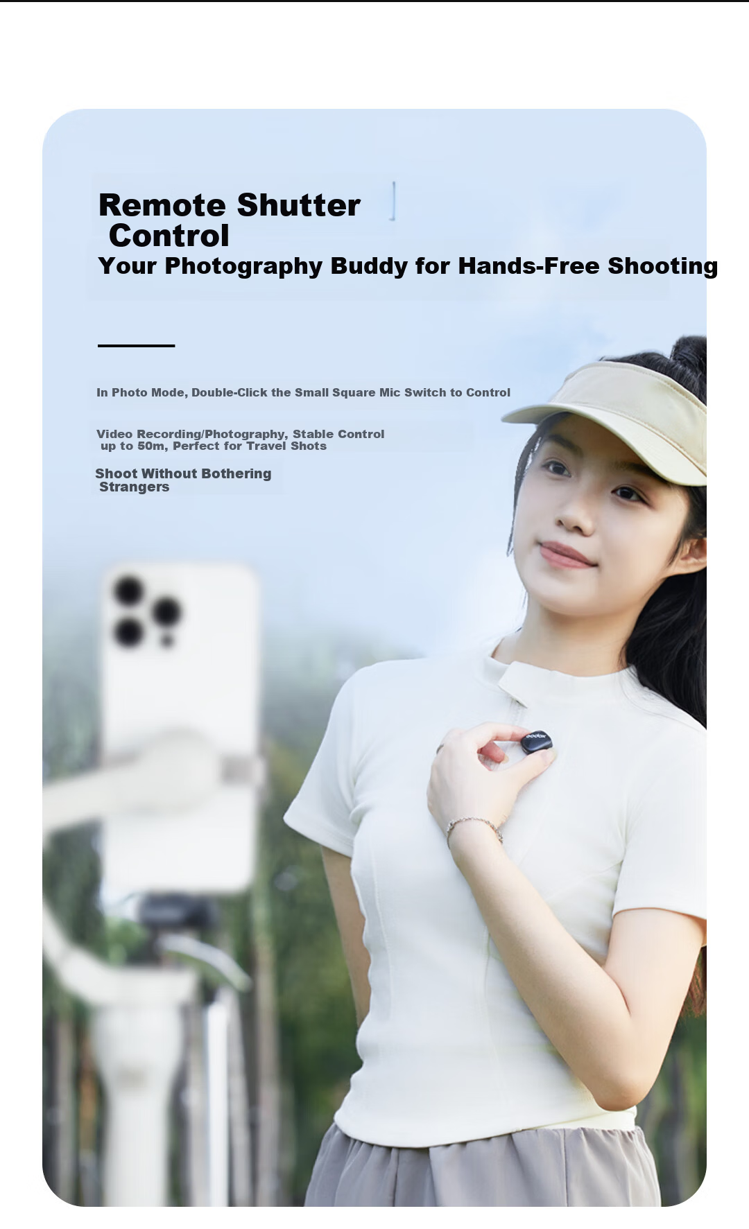 Godox Cube Wireless Lavalier Microphone Lightning Version for iPhone, One-to-Two Mini Wireless Lapel Mic for Live Streaming, Vlog Recording, Mini Button Microphone 11
