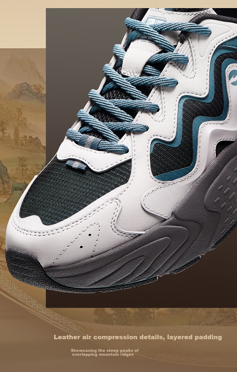 ERKE Men's Casual Shoes Sports Shoes Comfortable Versatile Soft Sole Lightweight Casual Shoes Men's Chaoyan Xilan 3 6