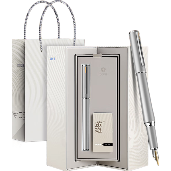 HERO Fountain Pen, Zhenrong Series Luxury Ink Pen, Platinum Ink Cartridge Gift Box, High-End Signature Pen for Women, Elegant Gift for Leaders And Teachers