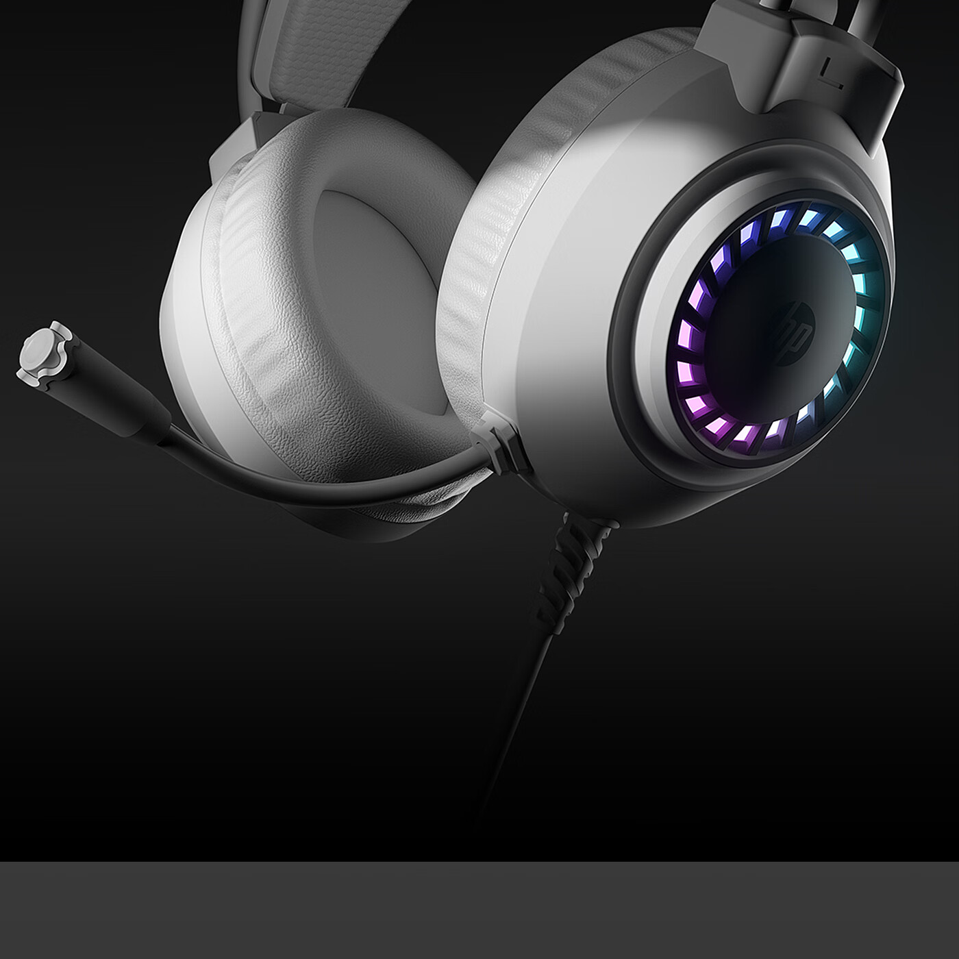 HP 1603 Over-Ear Gaming Headset 7.1 Surround Sound Wired USB Headphones for PC Desktop Cybercafe Black 14