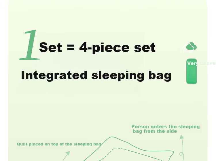 Guxu Disposable 4-Piece Bedding Set Cotton Duvet Cover Pillowcase Sheet Hotel Travel Thickened Protective Set 1 Pack 7