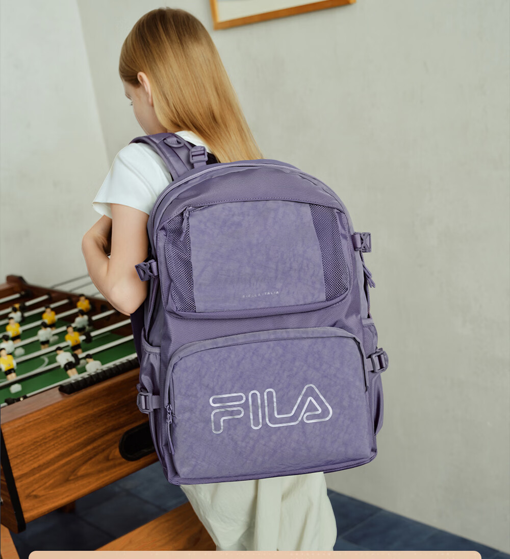 FILA Kids Backpack 2026 Large Capacity Junior High School Student Shoulder Bag for Boys and Girls 14