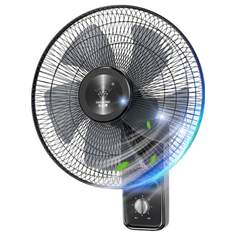 DIAMOND Wall-Mounted Oscillating Fan Home Living Room Wall Fan Industrial High-Power Wall-Mounted Fan for Dormitory Restaurant School Shop ZM