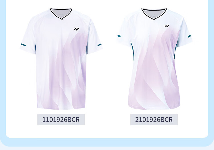 YONEX Badminton Shirt Competition Training Sweat-Absorbing Quick-Dry Running Fitness Sports Short Sleeve T-Shirt 1100126BCR White L 4