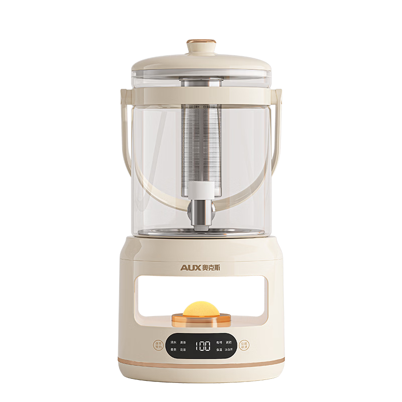 AUX 3L Health Pot Large Capacity Faucet Kettle Flower Tea Bucket Constant Temperature Kettle Tea Cooker Insulated Integrated Water Boiler 304 Stainless Steel Heating Plate ASH-10AY01A