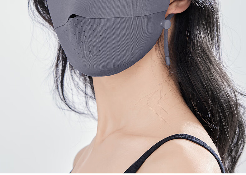 ZIY Seamless Sun Protection Mask for Women UV Protection 2026 New Full Face Bikini Sun Shield Black 22