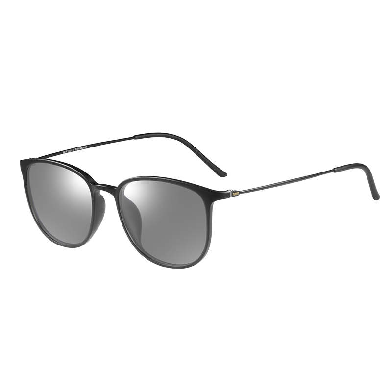 CAPONI Day And Night Ultra-Light Pure Titanium Photochromic Sunglasses for Men And Women, Polarized Driving Glasses with Night Vision And Anti-Glare Protectio