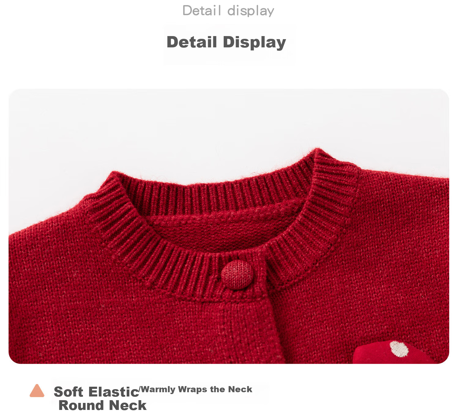 Banxidi Girls Sweater Spring 2026 New Children's Stylish Jacket Baby Knitted Cardigan Spring Autumn New Year Greeting Outfit 7
