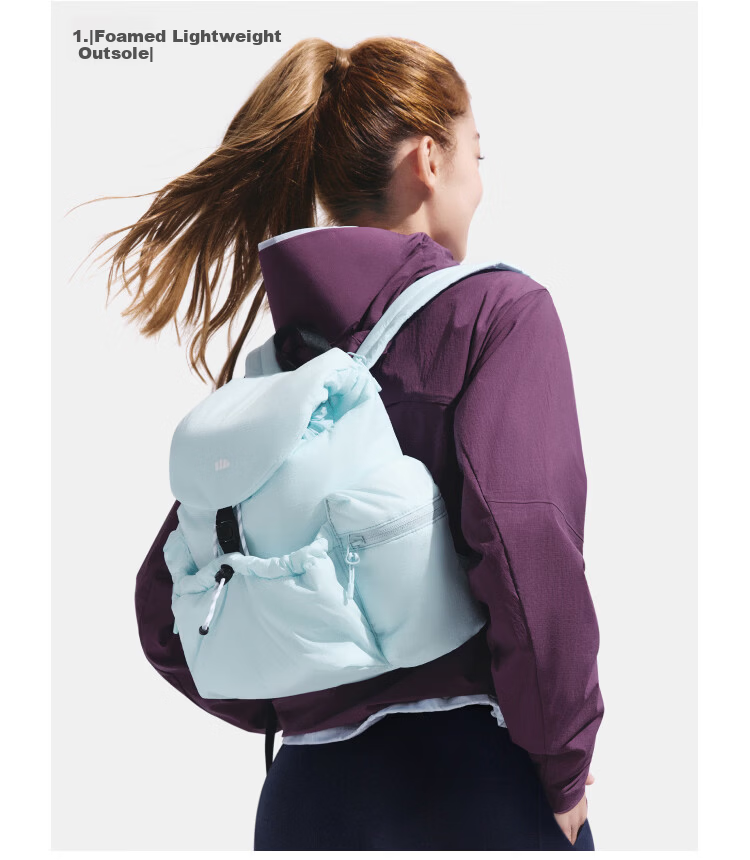 Beneunder Puff Double Shoulder Bag Women's Travel Lightweight Large Capacity Backpack School Commuter Hiking High-Value Gift for Girls 26