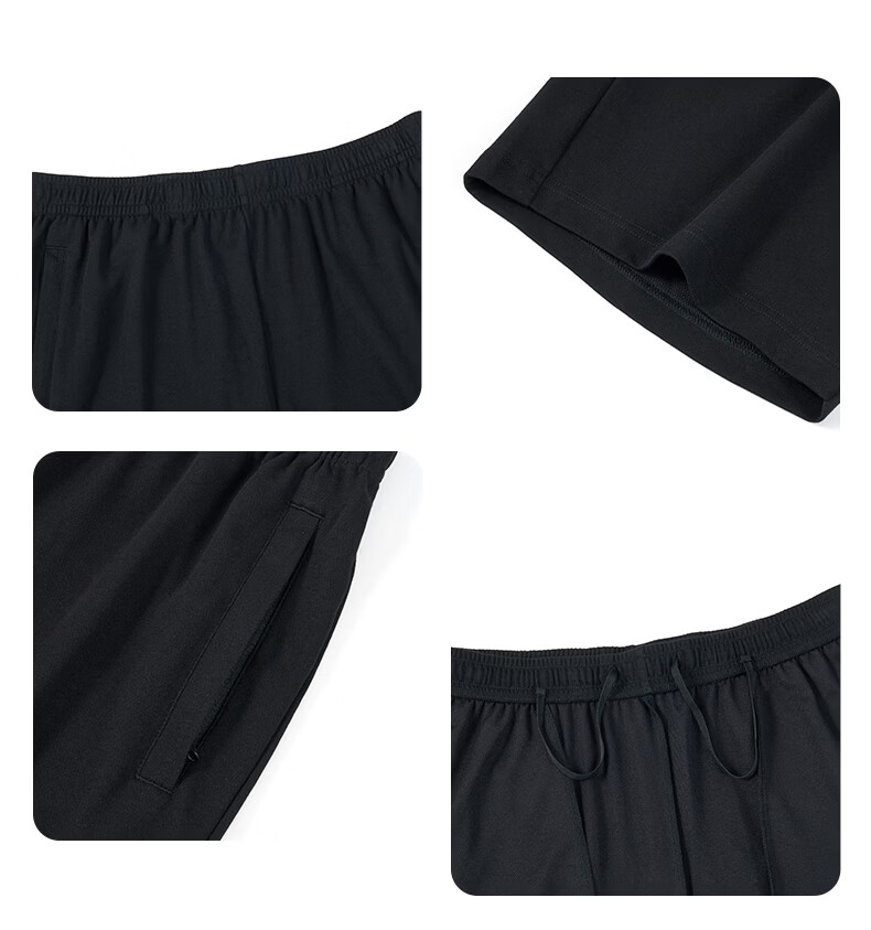 Erke Knitted Five-Point Shorts Autumn Moisture-Wicking Sports Breathable Outdoor Casual Men's Running Pants 21