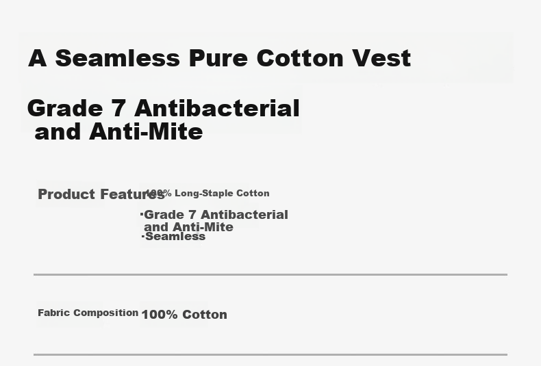 FIRS Men's 100% Cotton Seamless Crew Neck Breathable Antibacterial Sleeveless Sports Undershirt Tank Top 1