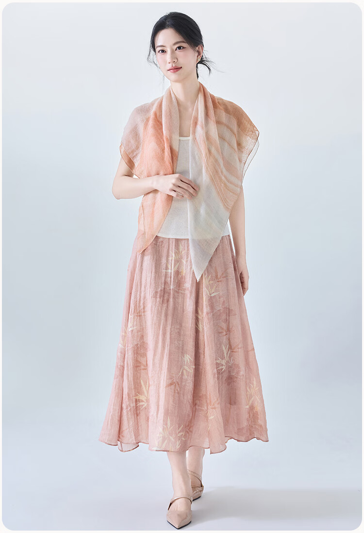 JIUMU 100% Cashmere Fine-Spun Cloud Mist Yarn Finger Ring, Fleece Outer Wrap, Large Shawl Scarf, Gift for Teachers And Mothers 11
