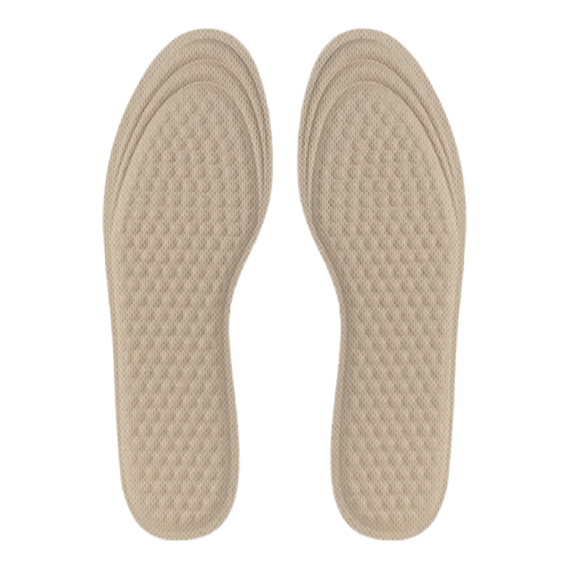 Eleft Herbal Deodorant Anti-Slip Breathable Sports Insoles for Men Thin Antibacterial Shock Absorption (1 Pair) Khaki Male Version