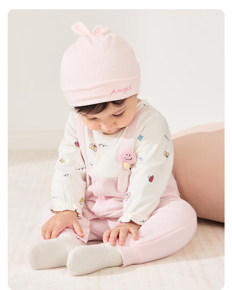 Balabala [balaOne] Kids Baby Jumpsuit 2025 Spring Fashion Faux Two-Piece Stylish 9