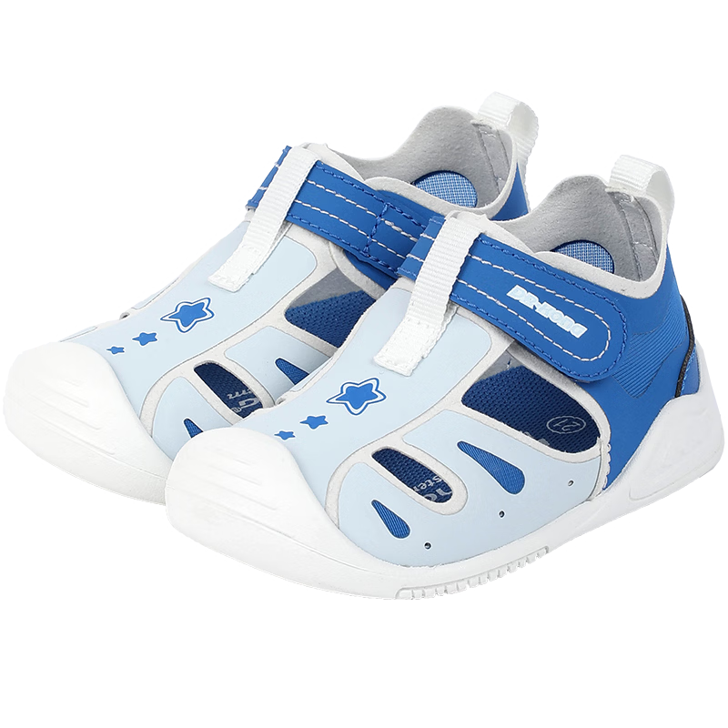 DR·KONG Toddler Walking Shoes Spring Soft Sole Breathable Kids Shoes 2B13A1020AM Blue Size 20