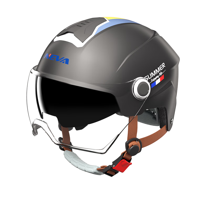 NEVA New National Standard Class A Electric Vehicle Helmet 3C Certified Motorcycle Half Helmet Unisex Summer Sun Protection Electric Bike Safety Cap