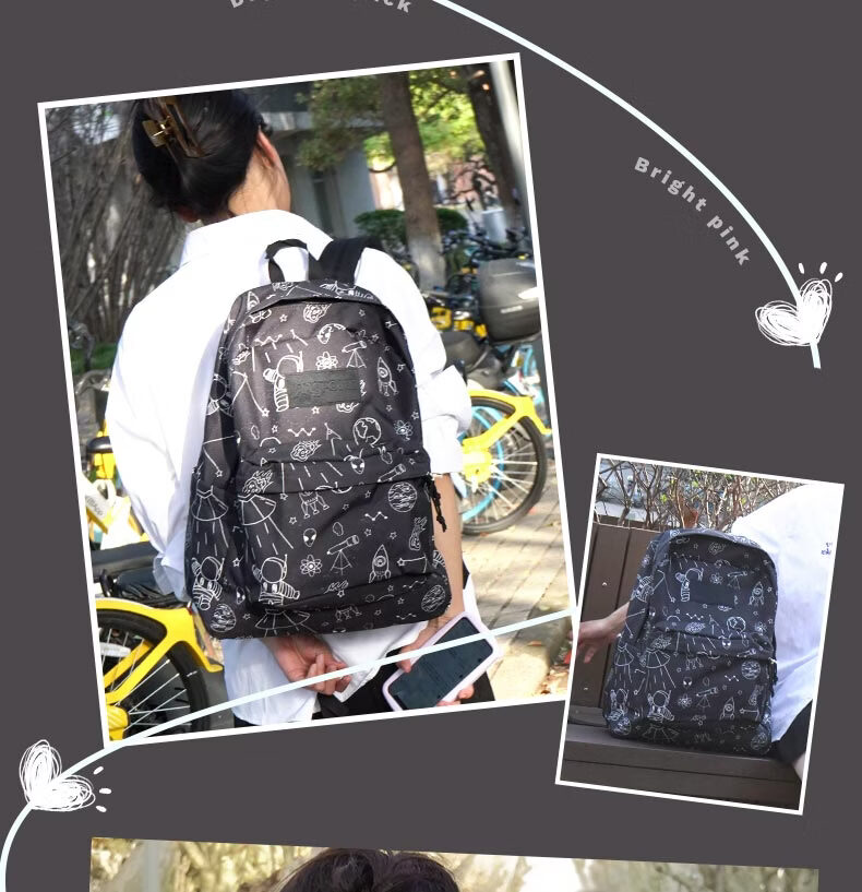 JANSPORT Jasper Backpack Men's Casual Printed Forest Style Student Campus Laptop Bag 4QUEGX9 6