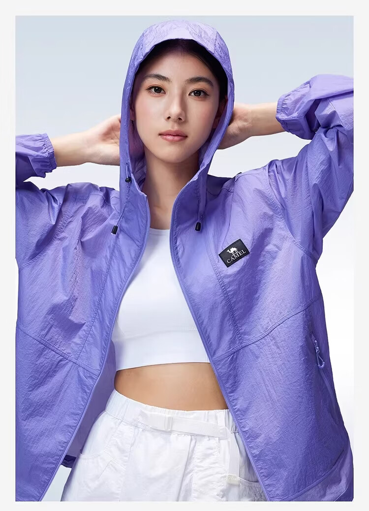Camel [Dilireba Same Style] Women's Muguang Air Outdoor Mountain Sun Protection Lightweight Breathable Sunproof Jacket 16