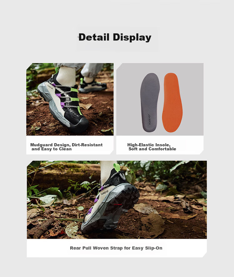 TOREAD 【Yuexing】 Kids' Sports Shoes Spring Summer Children's Bread Toe Hiking Shoes White/Blue Size 35 10