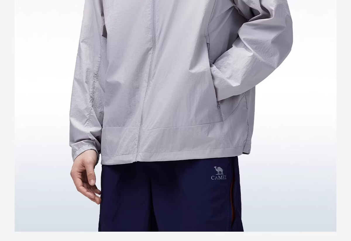 CAMEL Outdoor Original Yarn Sun Protection Jacket Women 2026 Spring Summer New Cool Breathable Water-Repellent Coat Sun Protection Clothing Men G023 38