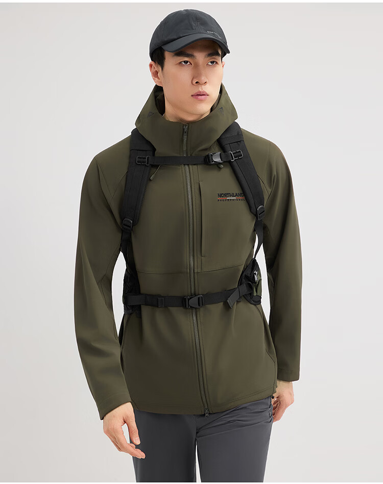 NORTHLAND 【Gangren 3】Men's Softshell Jacket 2026 New Outdoor Three-Proof Wear-Resistant Hiking Mountaineering Softshell Coat 13