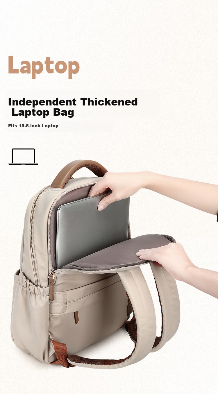 SHOULDCAT Women's Lightweight Backpack Large Capacity 15-inch Laptop Bag Travel Commuter Business Trip Gift for Girlfriend 6