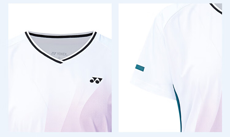 YONEX Badminton Shirt Competition Training Sweat-Absorbing Quick-Dry Running Fitness Sports Short Sleeve T-Shirt 1100126BCR White L 10
