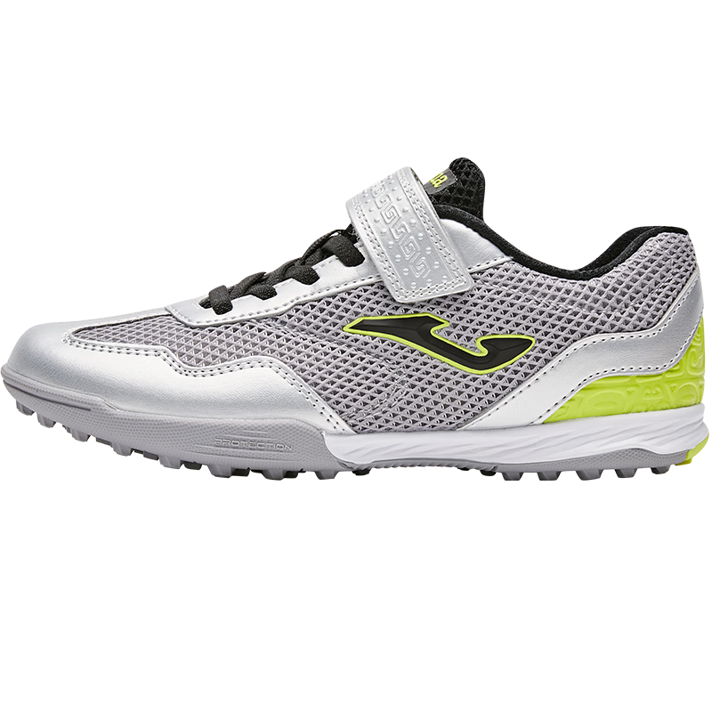 JOMA Kids Soccer Shoes TF Turf Studs Youth Primary School Professional Competition Training Sports Shoes Light Gray Size 36