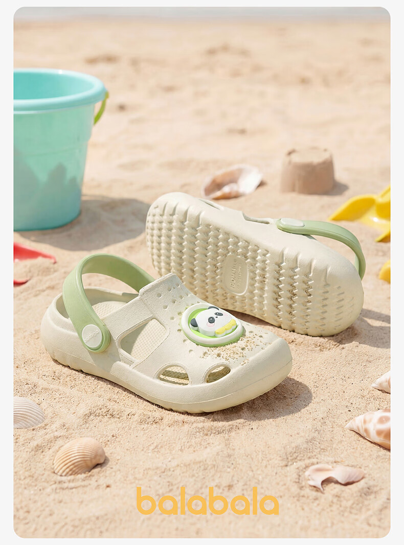 Balabala Kids Slippers Baby Outdoor Beach Shoes Cartoon Girls Soft Sole Hole Shoes Boys Girls Summer Toddler Sandals 16