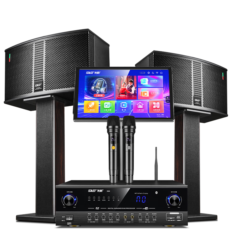 SAST Home KTV Sound System All-in-One Karaoke Machine Professional Karaoke Speaker Set with Subwoofer TV Compatible K28