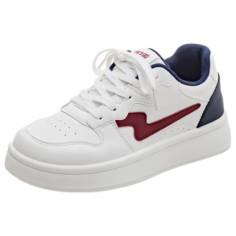 Global Trending Ins Lightning White Sneakers Thick Sole Height Increasing Platform Shoes Women 2026 New Spring Summer Breathable Comfortable Lightweight Shoes