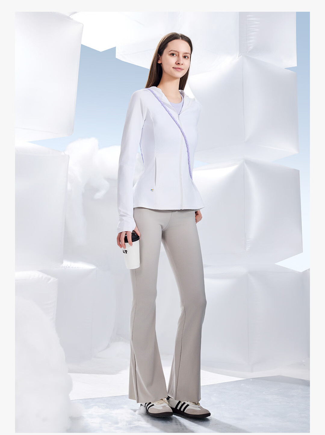 SUPIELD Full Spectrum Professional UV Protection Slim Fit Waist-Defining Sun Protection Jacket for Women, Arctic Gray, Size S 22