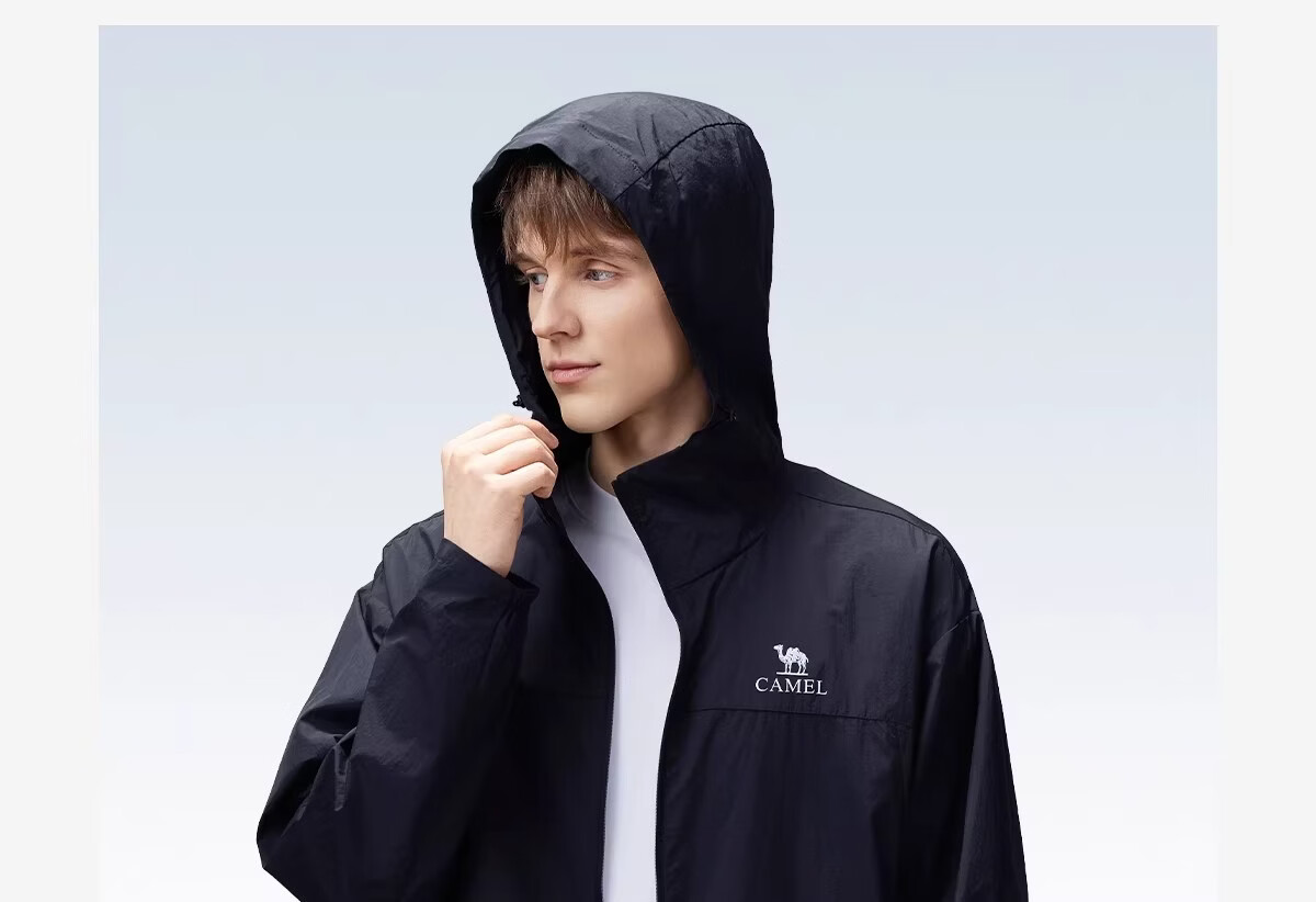 CAMEL Outdoor Original Yarn Sun Protection Jacket Women 2026 Spring Summer New Cool Breathable Water-Repellent Coat Sun Protection Clothing Men G023 41