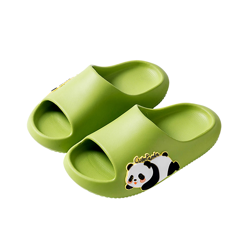 Pig Daddy Kids Slippers Boys Girls Indoor Home Bathroom Non-Slip Summer Sandals Green 20 2026 New Model