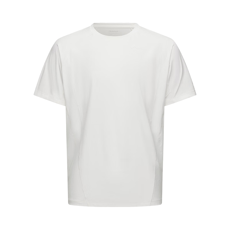 Kolumb Outdoor T-Shirt Couple Summer Breathable Polyester Cotton Blend Crew Neck Short Sleeve Sports Quick-Dry White L