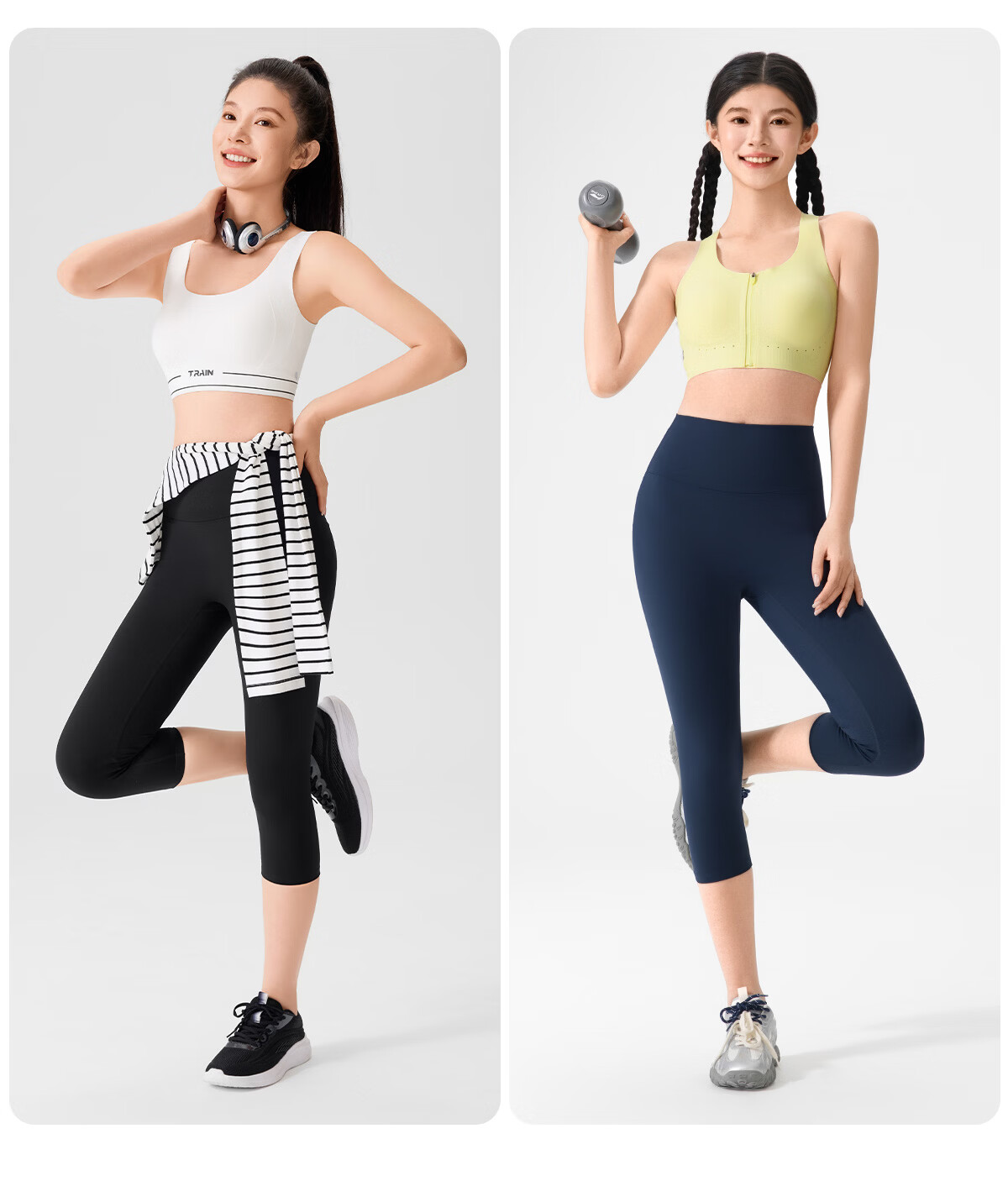 361° 3/4 Length Sports Pants 7A Grade Antibacterial Yoga Running Pants Spring Edition 10