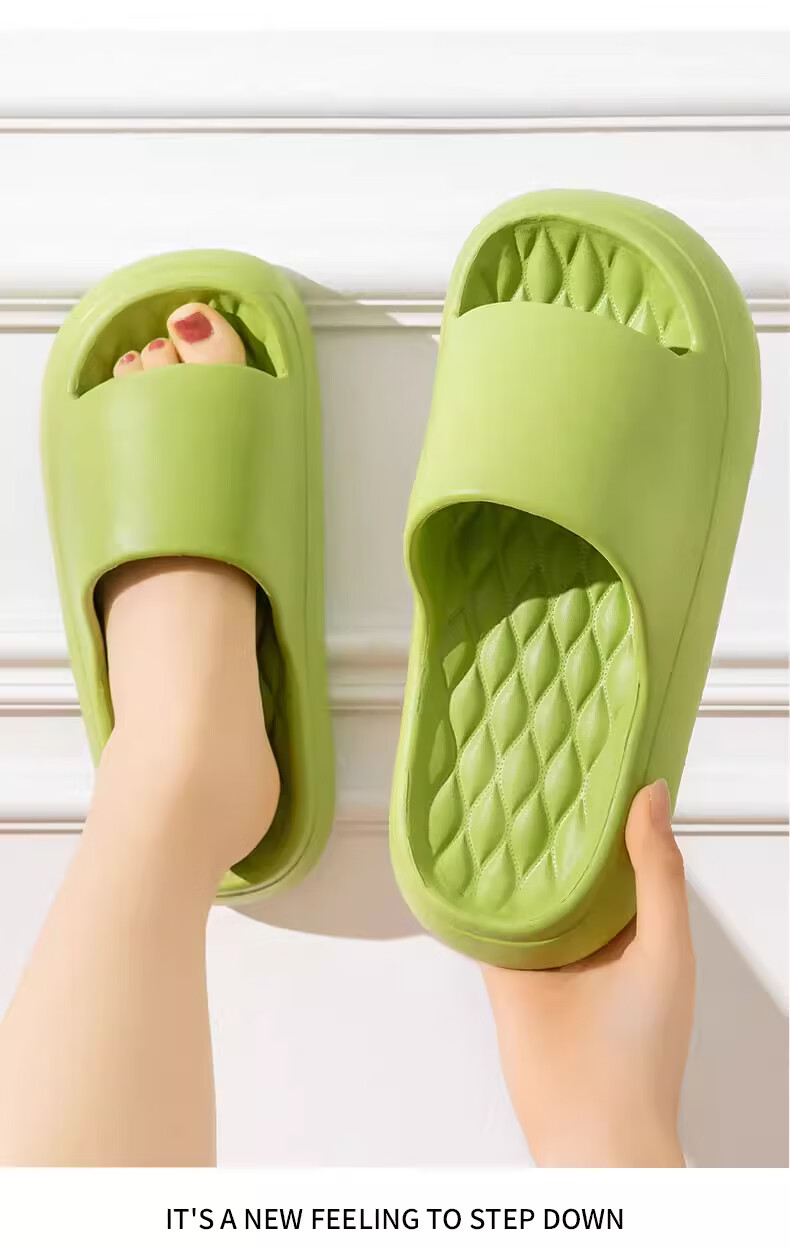 Qiumuxi Men's Thick-Soled EVA Slippers Outdoor Non-Slip Home Casual High-Value Women's Sandals Couples Soft-Feel Slippers 11