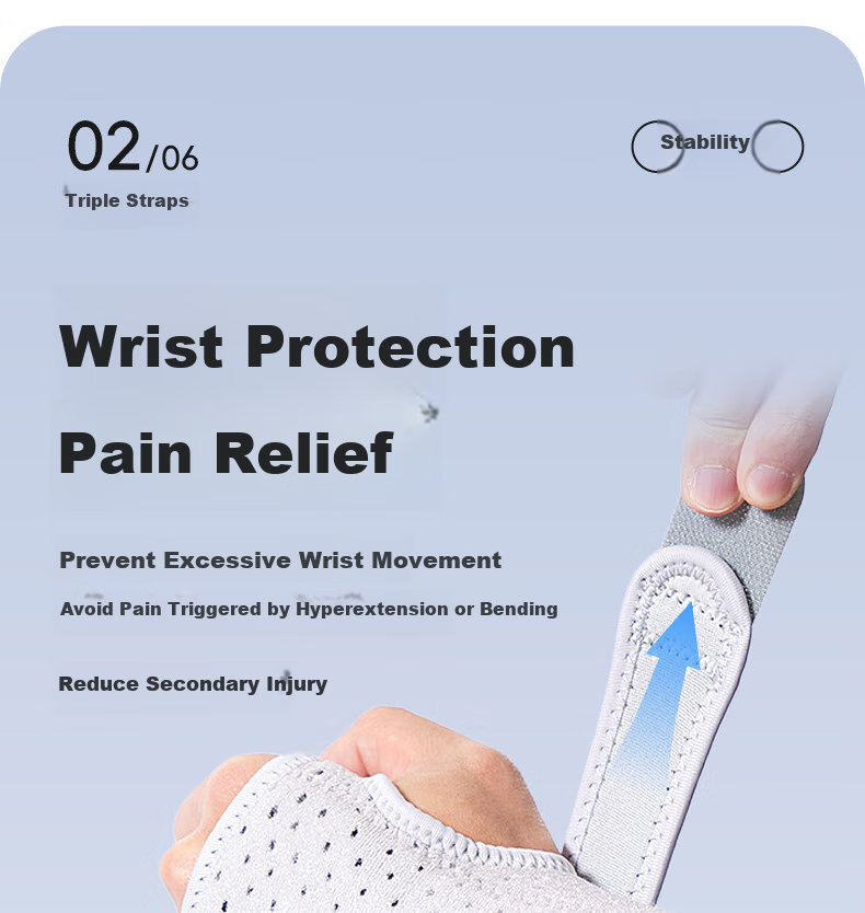 LI-NING Tendon Sheath Wrist Support Brace for Men and Women, Wrist Sprain and Strain Pain Joint Protector, Stabilizer Rehabilitation Gray 10