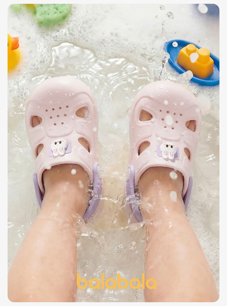 Balabala Kids Holey Slippers Girls Summer Baby Soft Sole Indoor Bathroom Shower Sandals Boys Beach Shoes Toddler 16