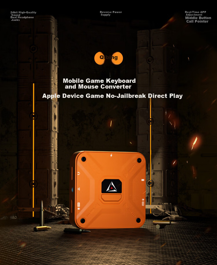 Jiaying Elite King Throne Apple Mobile Game PUBG Set Delta Fearless Peace Reverse War CF Dark Zone Peripheral IOS No Jailbreak Recoil Control Throne PUBG Artifact Keyboard Mouse Converter 2