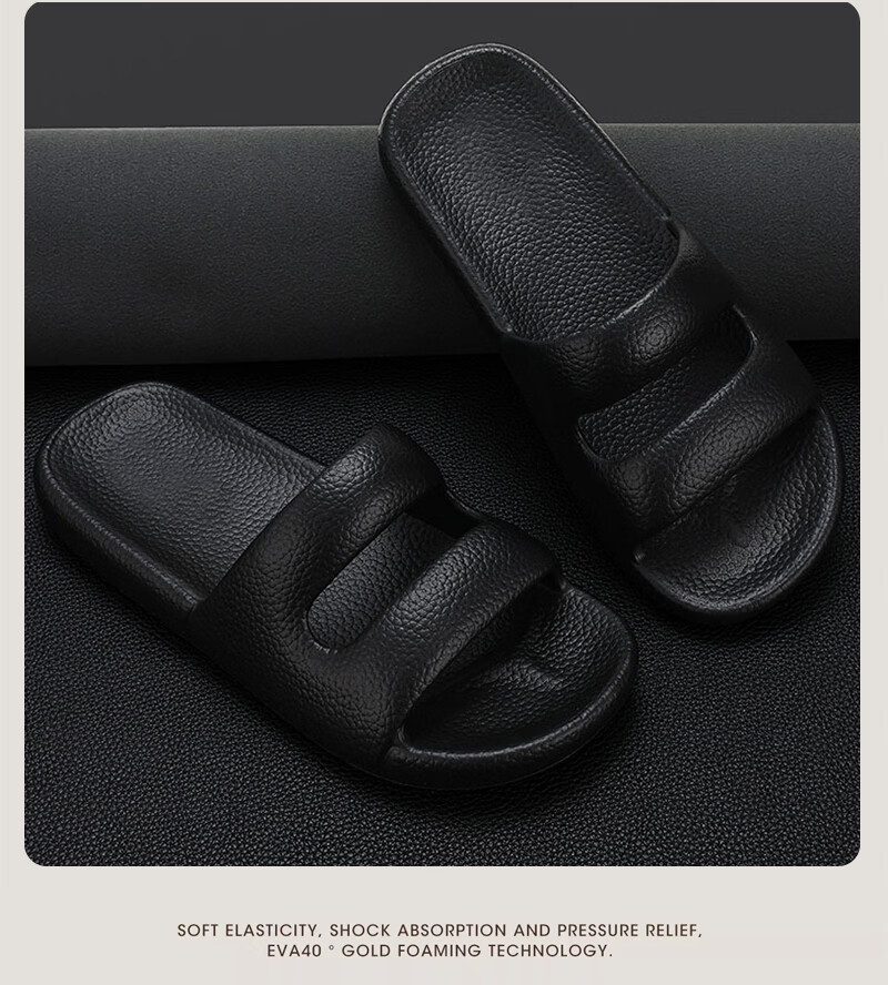 XGGC Premium Textured Leather Slippers for Men Summer Indoor Bathroom Non-Slip Sandals Ivory White Size 37-38 9