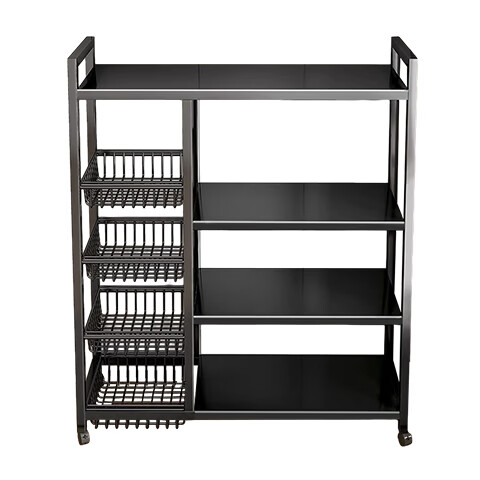 Quanpinwu Kitchen Storage Rack, Floor-Standing Multifunctional Utensil Shelf, Storage for Home Use, Fruit And Vegetable Basket, Storage Rack, 448