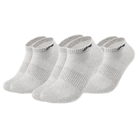 Li-Ning Sports Socks 3 Pairs Cotton Running Badminton Anti-Odor Sweat-Absorbent Short Socks for Men and Women
