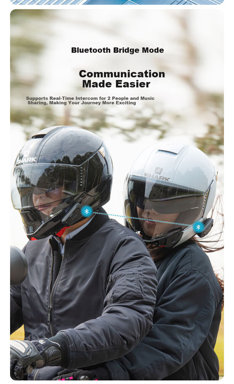 CARDO Motorcycle Helmet Bluetooth Headset Noise-Cancelling Waterproof Full and Half Helmet SPIRITSINGLE Original Box 5