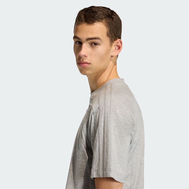 Adidas Originals Men's CUTLINE CO TEE Short Sleeve T-Shirt KE0712 Light Grey L 7
