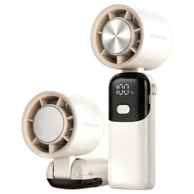 Kewo [Bestseller Millions Sold] Handheld Mini Fan Semiconductor Cooling Rechargeable Foldable Portable Turbo High-Speed Cooling Device Silent Mini Air Conditioner Long Battery Life Gift Outdoor