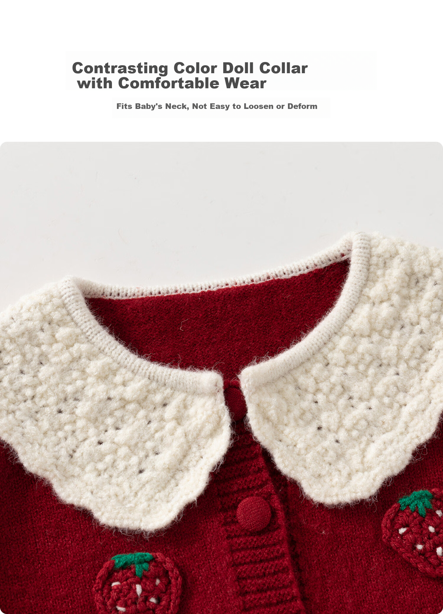 Banxidi Girls Sweater Spring 2026 New Children's Fashion Knitted Cardigan Baby Spring Autumn Jacket New Year Outfit 3