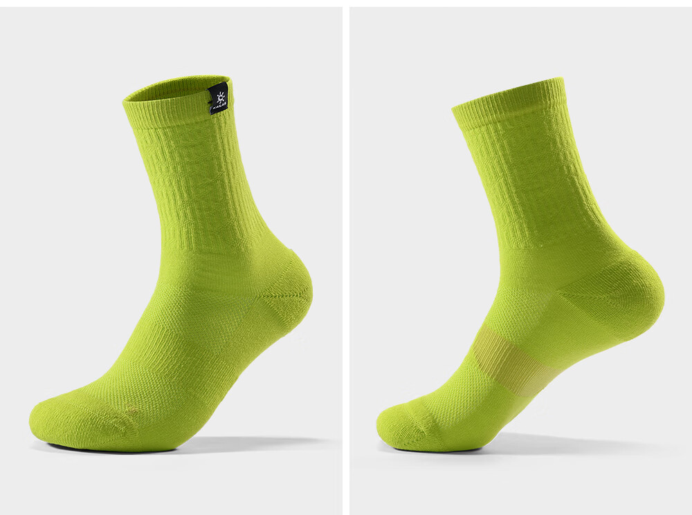 KAILAS Kailas Unisex Mid-Cut Sports Socks (2 Pairs) KH2602005 Black/White S 10